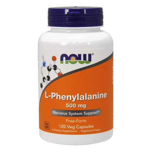 Для нервной системы NOW L-Phenylalanine 500 мг 120 капсул