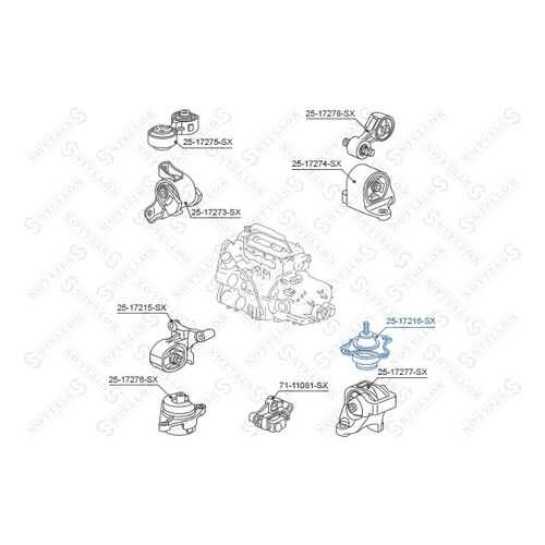 Опора двигателя STELLOX 25-17216-SX