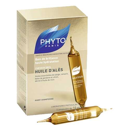Масло для волос Phyto Phytosolba Beauty Enhancing Масло Алеса 5x10 мл