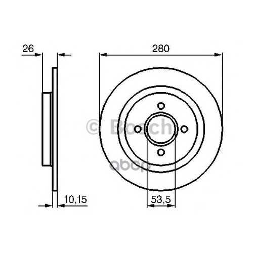 Диск тормозной BOSCH 0986479049