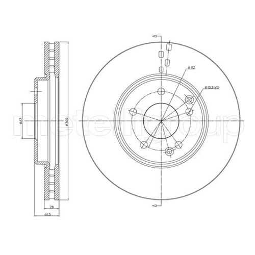 Тормозной диск METELLI 23-0753C