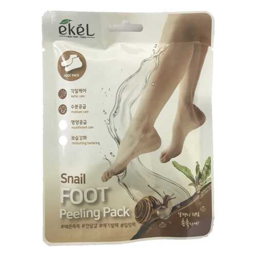 Пилинг-носочки с улиточным муцином Ekel Snail Foot Peeling Pack 40 гр