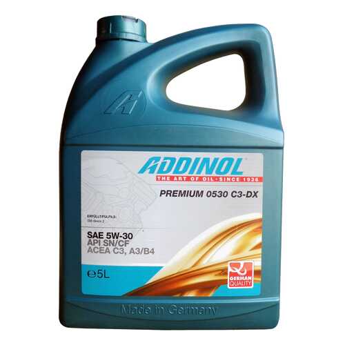 Моторное масло Addinol Premium 0530 C3-DX 5W-30 5л