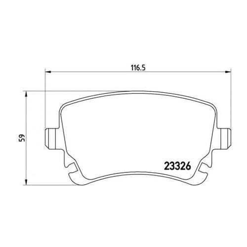 Комплект тормозных колодок Brembo P85076