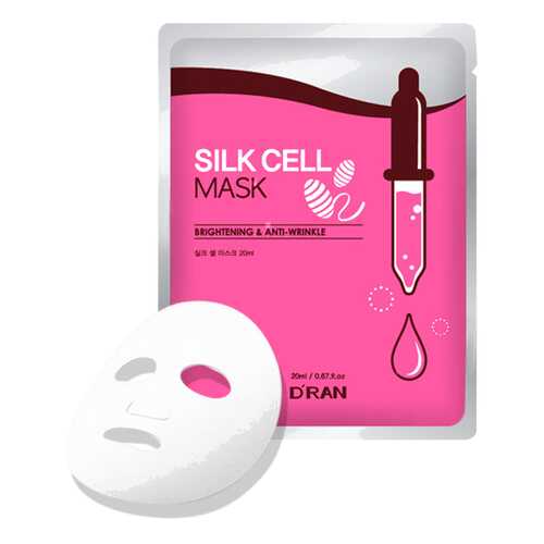 Маска для лица D'ran Шелковая для увлажнения Silk Cell Mask. 20 мл