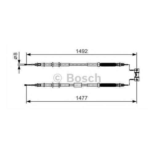 Трос cтояночного тормоза Bosch 1987482038