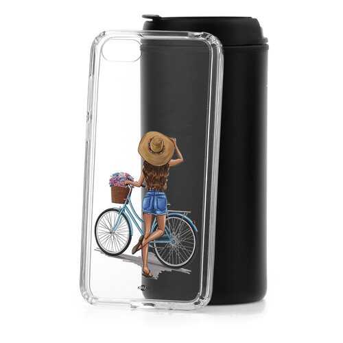 Чехол Huawei Honor 7A Kruche Print Велосипедная прогулка