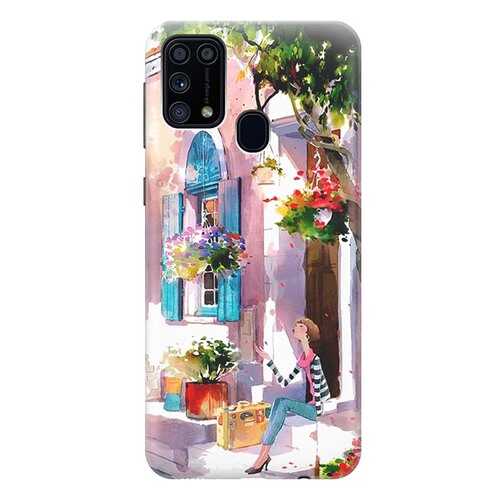 Чехол RE:PA для Samsung Galaxy M31 с принтом Девочка на цветущей улочке