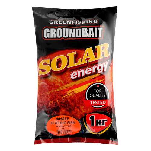 Прикормка летняя Green Fishing Solar Energy Фидер Flat Big Fish 1 кг