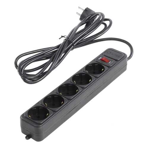 Сетевой фильтр 5bites SP5-B-30, 5 розеток, 3 м, Black