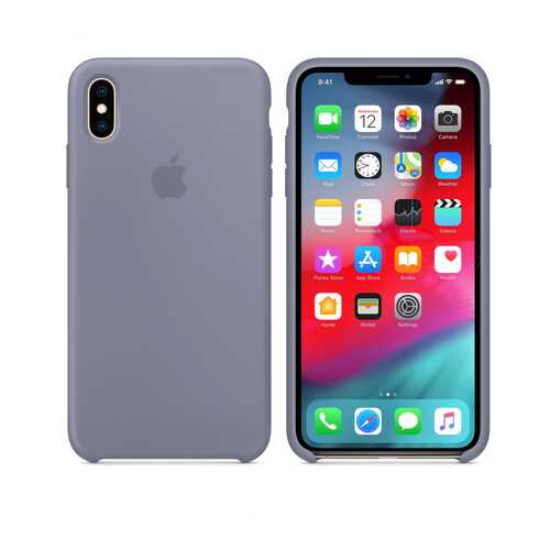 Чехол Silicone Case для Apple iPhone XS Max Lavender Gray Лавандовый Grey (MWR12FE/A)