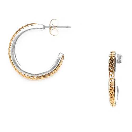 Серьги женские ORI TAO OT-12-29281 серебристые/золотистые