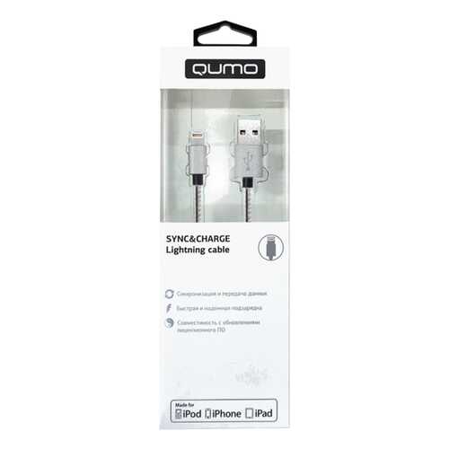 Кабель QUMO 21712 Lightning 1м White