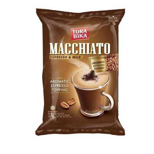 Кофе растворимый Tora bika Macchiato 3 в 1 с кофейной крошкой 20 шт по 25 г