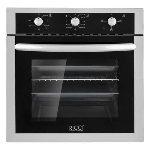 Встраиваемый электрический духовой шкаф RICCI REO-611IX Silver
