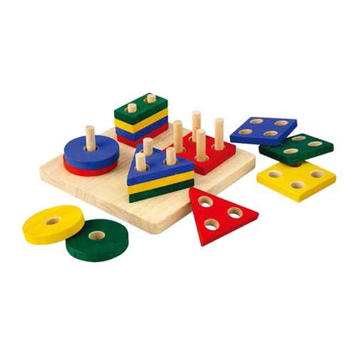 Развивающая деревянная игрушка Геометрический сортер PLAN TOYS