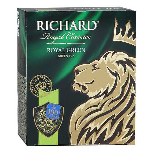 Чай зеленый Richard royal green 100 пакетиков