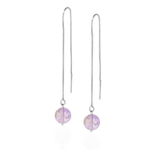 Серьги Lattrice 54666148 фиолетовые