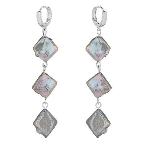 Серьги женские My-bijou 303-1604 серые