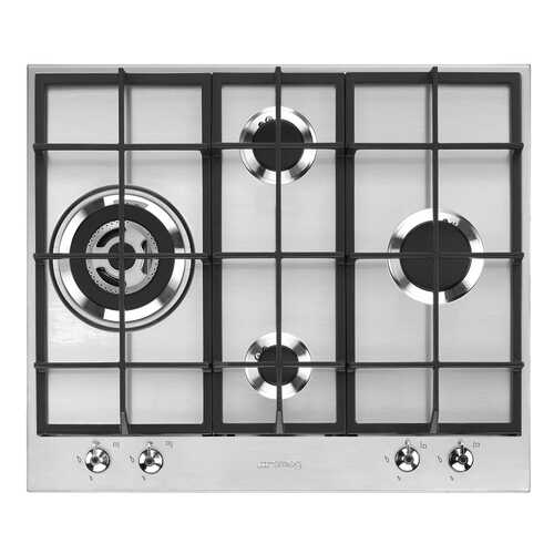 Встраиваемая варочная панель газовая Smeg PX364L Silver