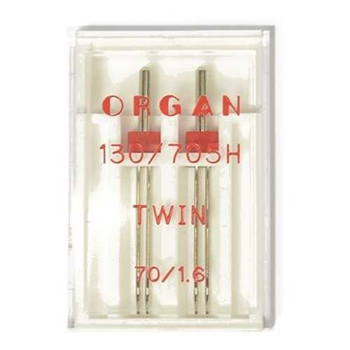 Иглы Organ двойные №70/1,6 для БШМ упак,2 иглы