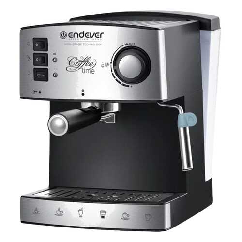 Рожковая кофеварка Endever Costa-1060 Silver/Black
