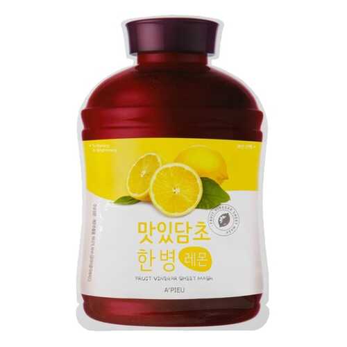 Маска для лица A'Pieu Fruit Vinegar Sheet Mask Lemon 20 г