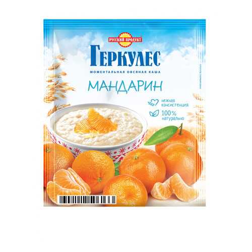 Овсяная каша Русский продукт моментальная геркулес с мандаринами 35 г