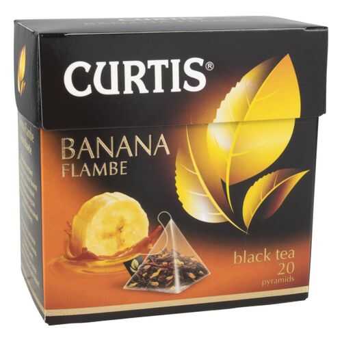 Чай черный Curtis banana flambe 20 пакетиков