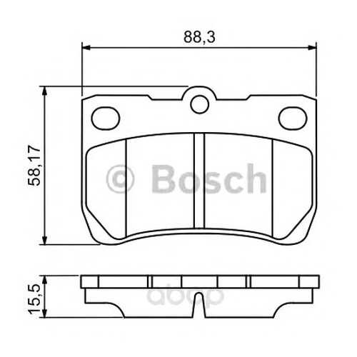 Тормозные колодки дисковые Bosch 0986494253