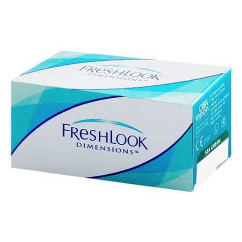 Контактные линзы FreshLook Dimensions 2 линзы без упаковки R 8,6 -4,00 Зеленые