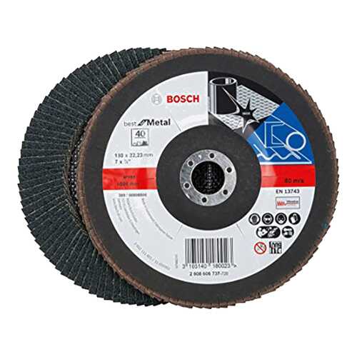 Круг лепестковый Bosch 180мм K40 Best for Metal 2608606737