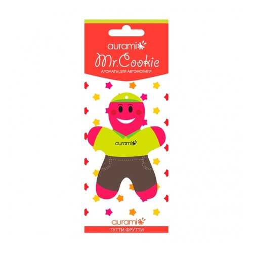 Ароматизатор пропитанный подвесной пластинка Mr. Coockie тутти фрутти AURAMI CK-207