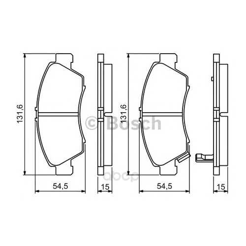 Колодки тормозные Bosch 0986494299