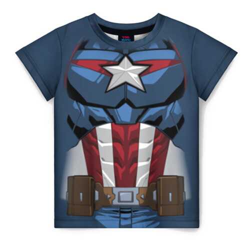 Детская футболка ВсеМайки 3D Captain America costume, р. 116