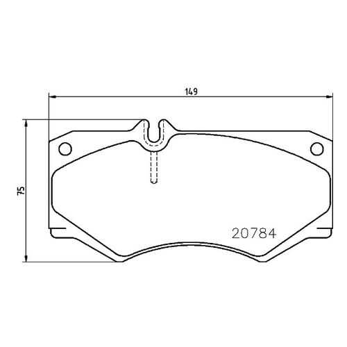 Комплект тормозных дисковых колодок brembo P 50 003
