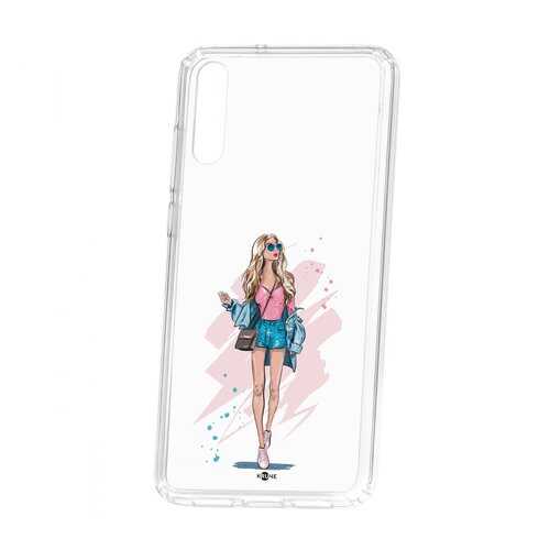 Чехол Kruche Huawei P20 Print Fashion Girl
