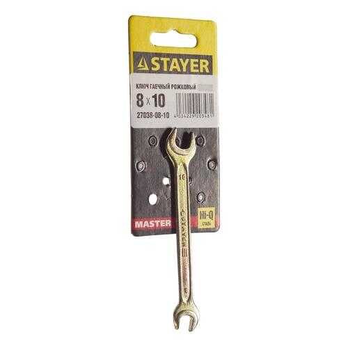 Рожковый ключ  Stayer 27038-08-10