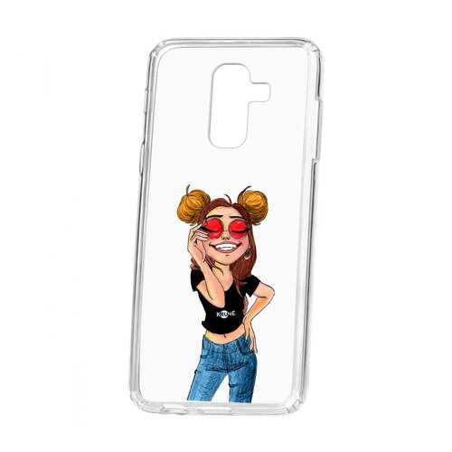 Чехол Samsung Galaxy A6 Plus (2018) Kruche Print Smiling