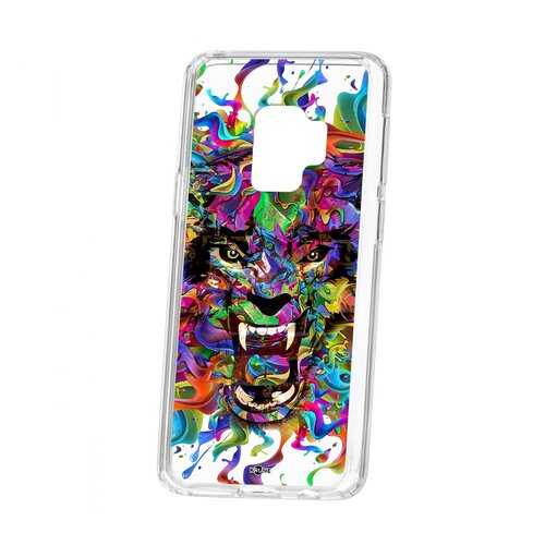 Чехол Kruche Samsung Galaxy S9 Print Colored beast
