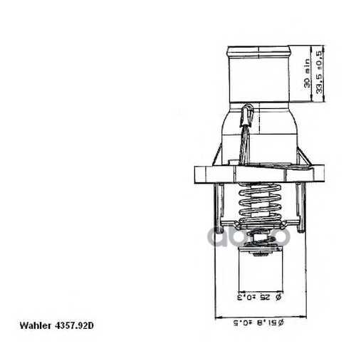 Термостат Wahler 435792D