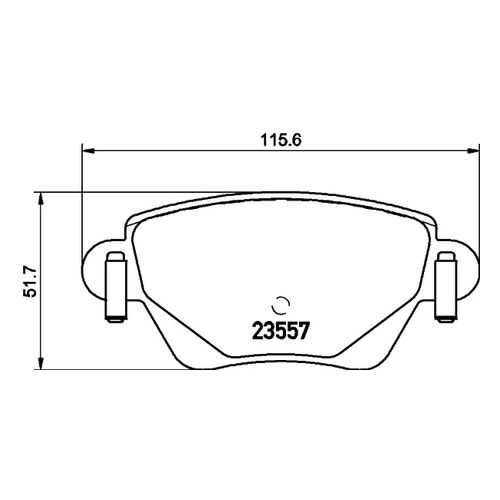 Комплект тормозных дисковых колодок MINTEX MDB2746