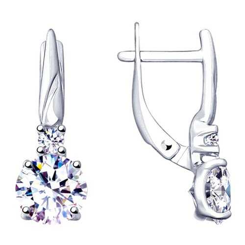 Серьги SOKOLOV из серебра со Swarovski Zirconia 89020108