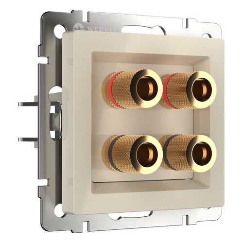 Аудио розетка Werkel акустическая WL03-AUDIOx4 ivory a030808 слоновая кость
