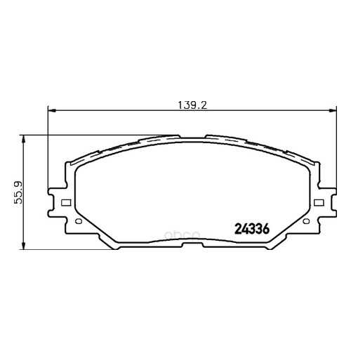 Тормозные колодки дисковые HELLA 8DB355028421