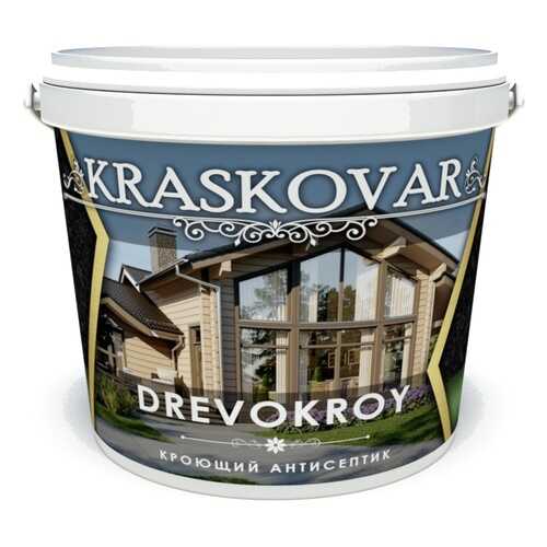 Антисептик кроющий Kraskovar Drevokroy Белый 2 л