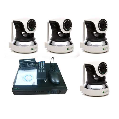 Комплект видеонаблюдения Zodikam Combo Home 4 WiFi V2