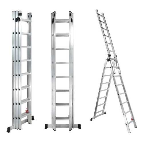 Лестница-трансформер трёхсекционная алюминиевая UPU Ladder UP308