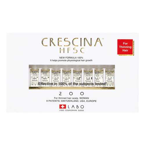 Ампулы для волос Crescina 200 для стимулирования роста волос для женщин №10