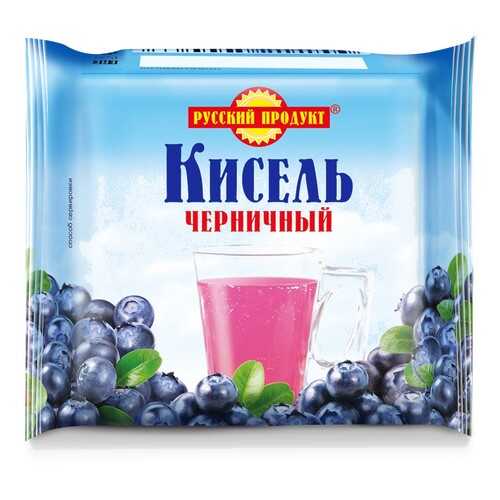Кисель быстрого приготовления черничный Русский Продукт брикет 220 г